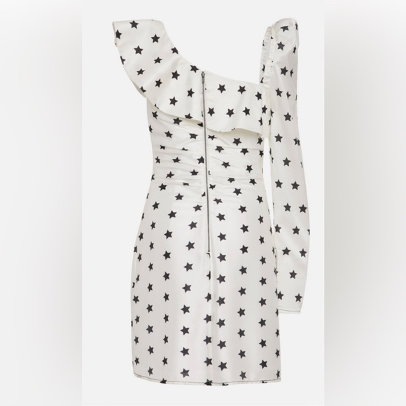 Self-Portrait Black Star White Midi Dress - Picture 4 of 17